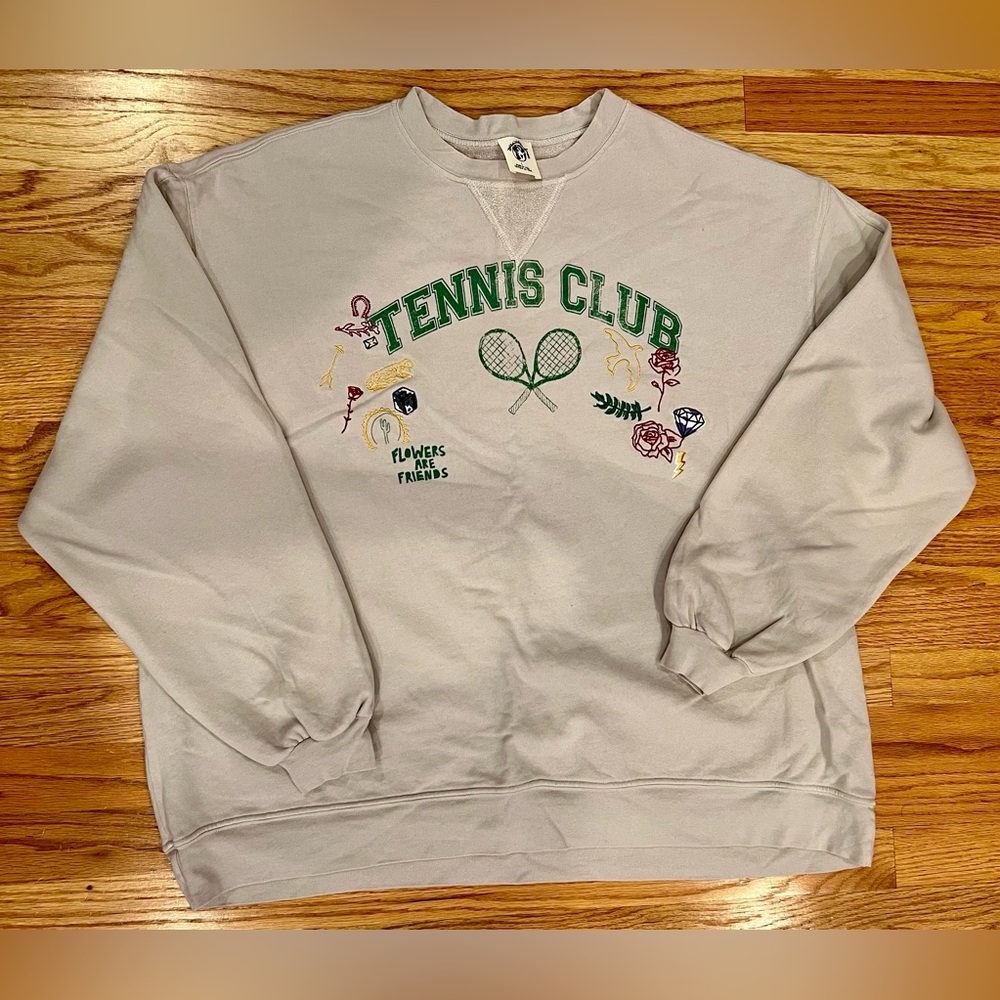 Cream Tennis Club Sweatshirt